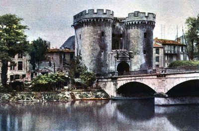 Das Stadttor Porte de France, Verdun, September 1916 (Autochrom) von Jules Gervais Courtellemont